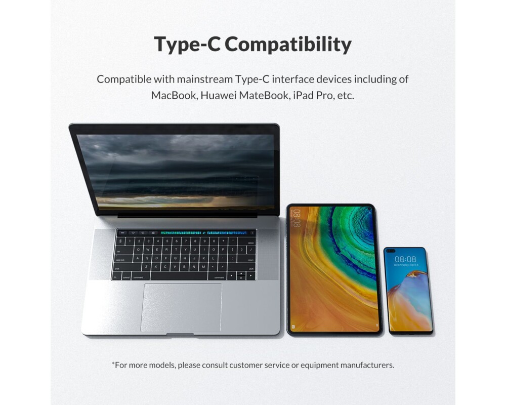 Докинг станция Orico Docking Station Type-C Power Distribution 3.0 100W - Card Reader 13