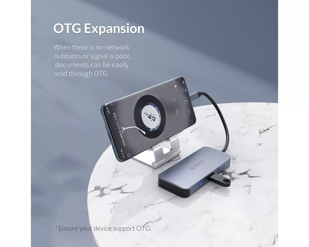 Докинг станция Orico Docking Station Type-C Power Distribution 3.0 100W - LAN 13