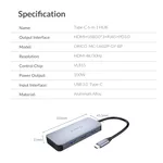 Докинг станция Orico Docking Station Type-C Power Distribution 3.0 100W - LAN 16