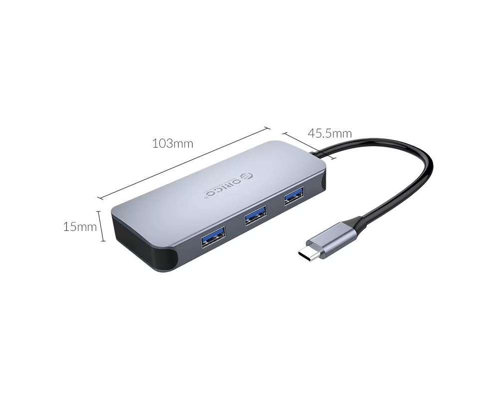 Докинг станция Orico Docking Station Type-C Power Distribution 3.0 100W - LAN 5
