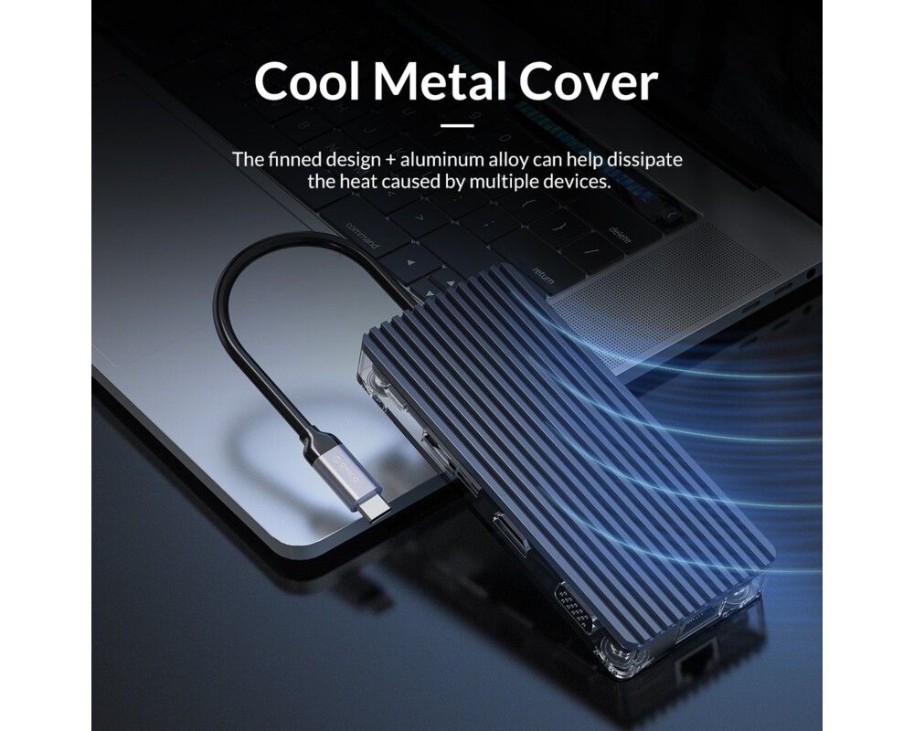 Докинг станция Orico Type-C Docking Station Power Distribution 3.0 100W - HDMI 8