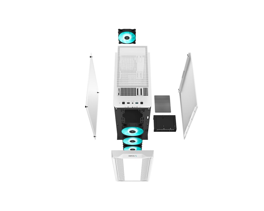 Кутия DeepCool ATX Mid Tower CC560, Бяла 14