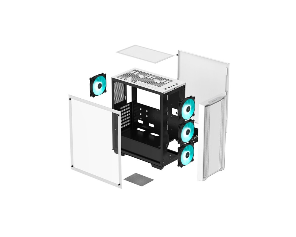 Кутия DeepCool ATX Mid Tower CC560, Бяла 13