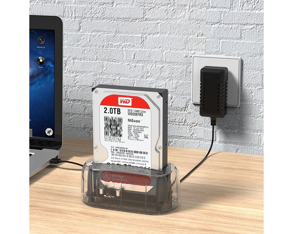 Аксесоар за съхранение Orico докинг станция Storage - HDD/SSD Dock - 2.5 and 3.5 inch Type-C 6