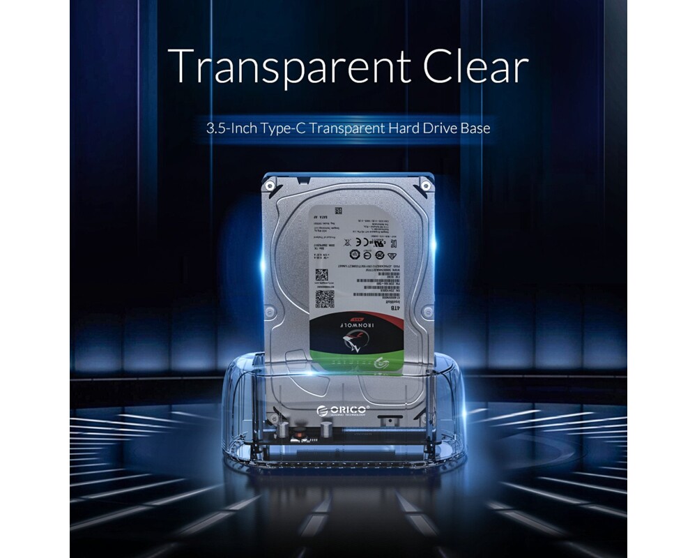 Аксесоар за съхранение Orico докинг станция Storage - HDD/SSD Dock - 2.5 and 3.5 inch Type-C 7