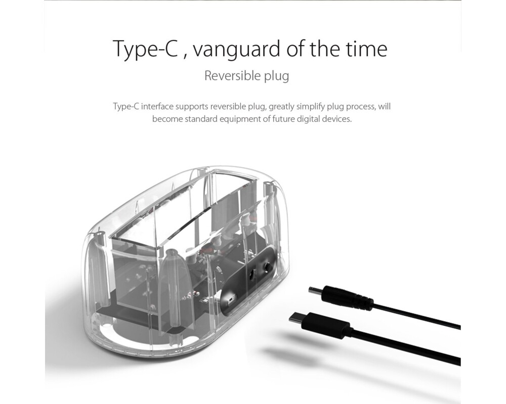 Аксесоар за съхранение Orico докинг станция Storage - HDD/SSD Dock - 2.5 and 3.5 inch Type-C 19