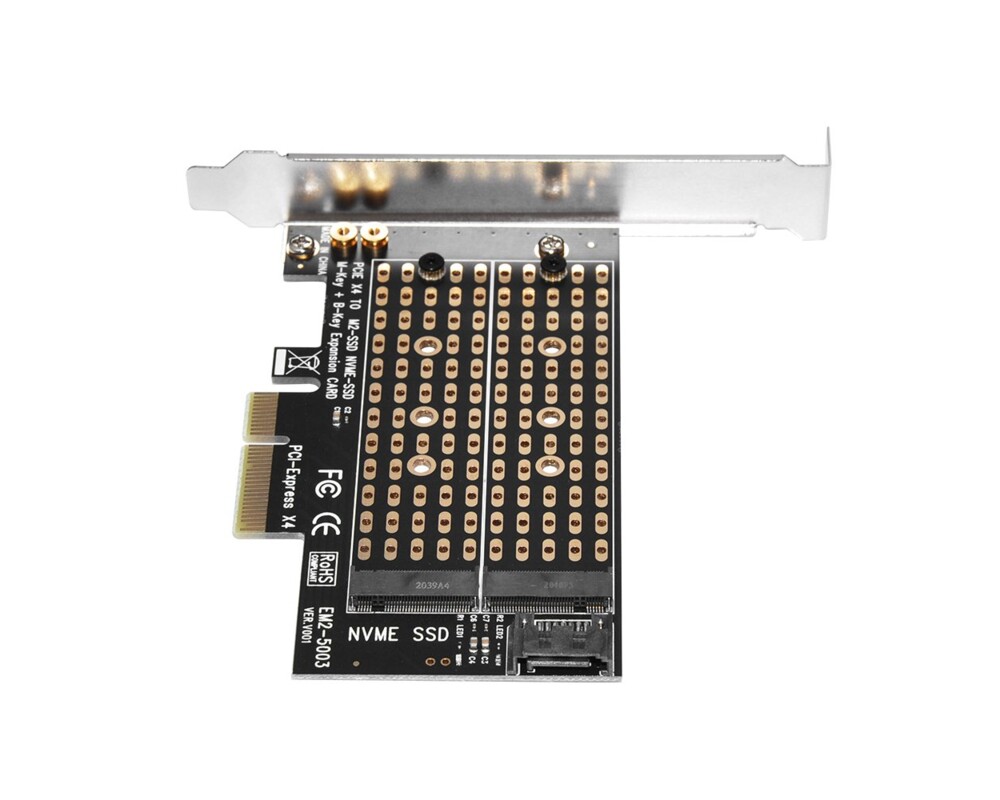 Аксесоар за съхранение Makki Адаптер M2 SSD NVMe+SATA 4