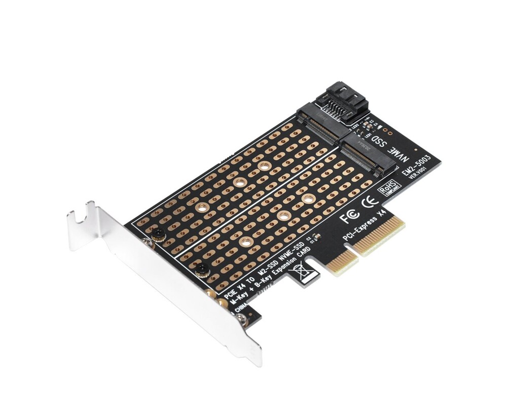 Аксесоар за съхранение Makki Адаптер M2 SSD NVMe+SATA 9