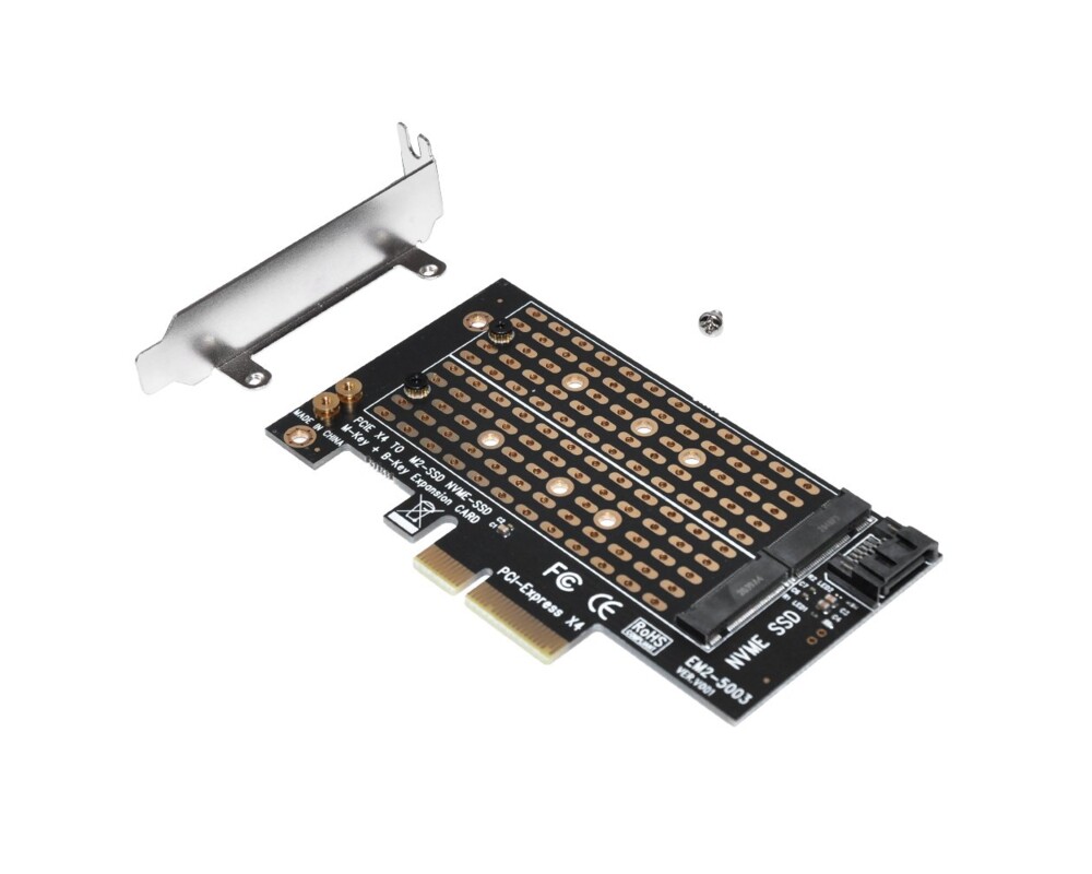 Аксесоар за съхранение Makki Адаптер M2 SSD NVMe+SATA 11