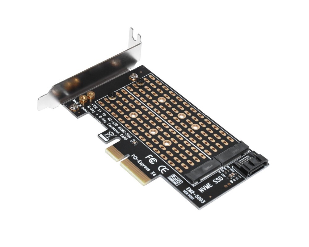 Аксесоар за съхранение Makki Адаптер M2 SSD NVMe+SATA 8