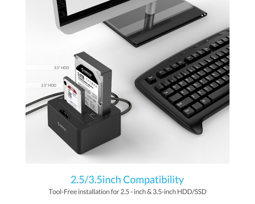 Аксесоар за съхранение Orico докинг станция Storage - HDD/SSD D... 10
