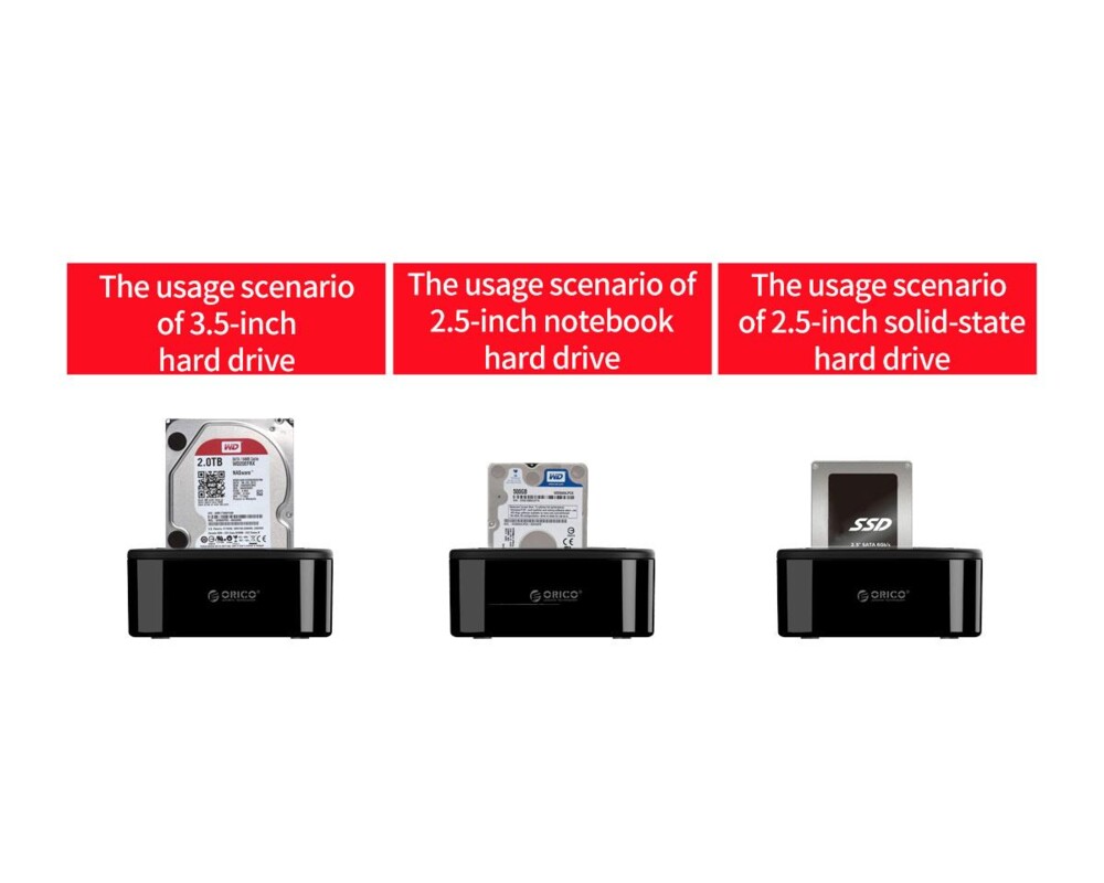 Аксесоар за съхранение Orico докинг станция Storage - HDD/SSD D... 7