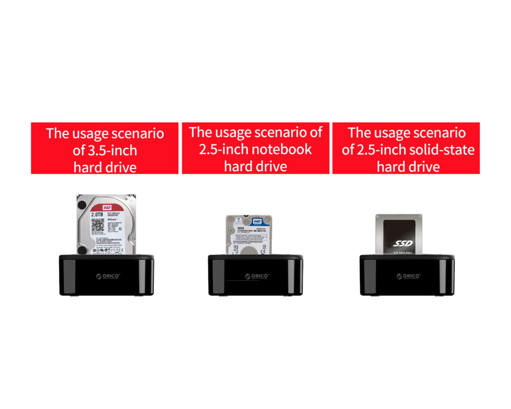 Аксесоар за съхранение Orico докинг станция Storage - HDD/SSD D... 7