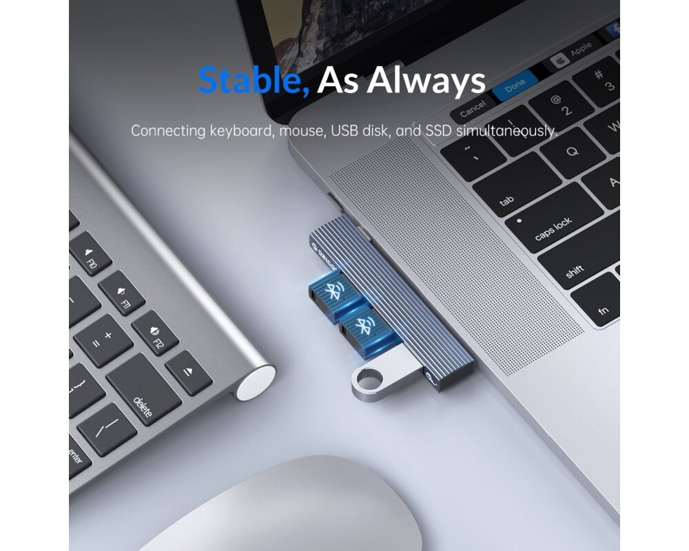 USB хъб Orico USB3.0/2.0 HUB 3 port TYPE C 2