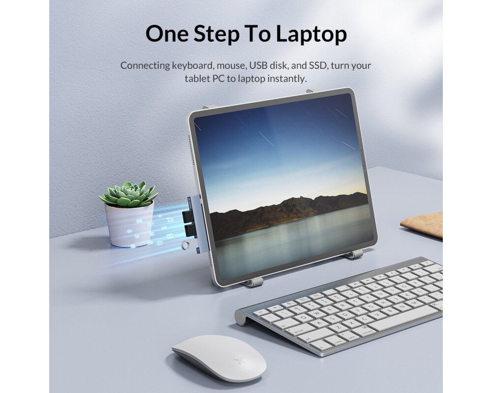 USB хъб Orico USB3.0/2.0 HUB 3 port TYPE C 7