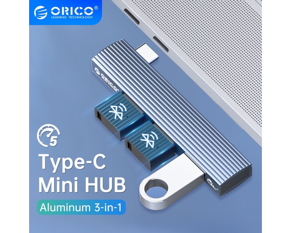 USB хъб Orico USB3.0/2.0 HUB 3 port TYPE C 5