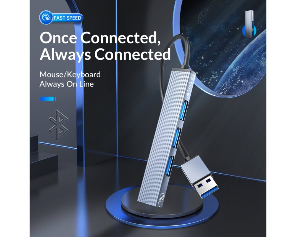 USB хъб Orico USB3.0/2.0 HUB 4 port 4