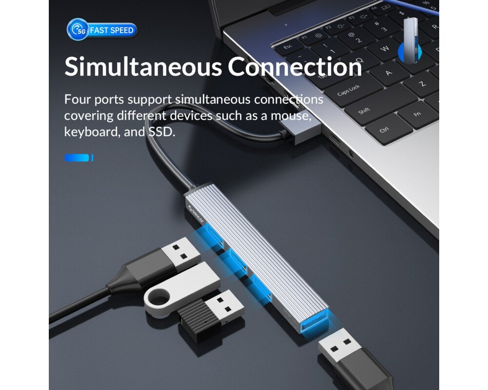 USB хъб Orico USB3.0/2.0 HUB 4 port 9