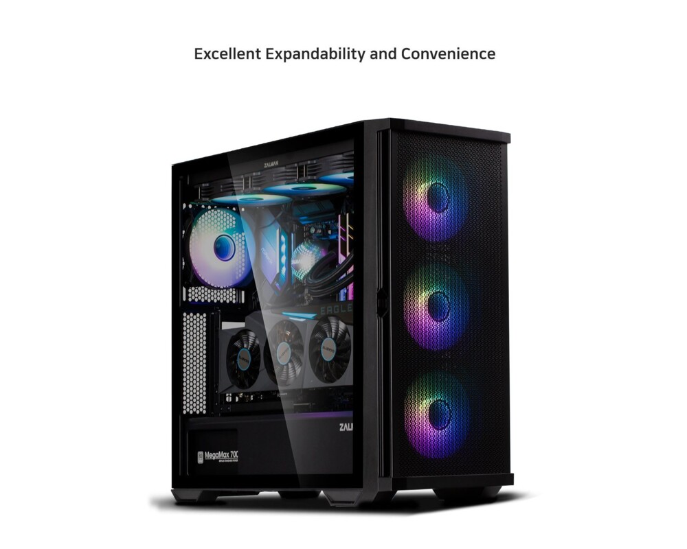 Кутия Zalman EATX - Z10 DUO - Mesh/Tempered Gl... 11