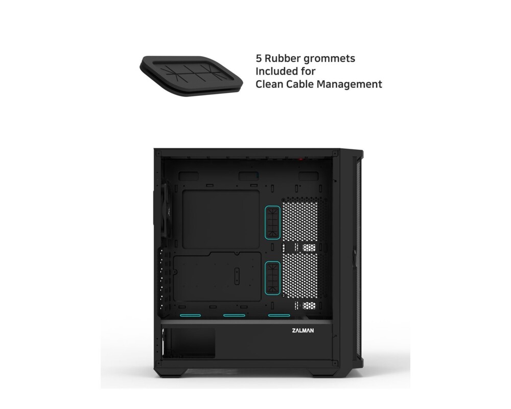 Кутия Zalman EATX - Z10 DUO - Mesh/Tempered Gl... 21