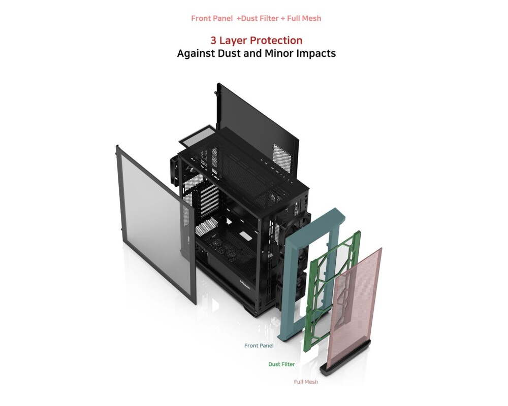 Кутия Zalman EATX - Z10 PLUS - Tempered Glass 3