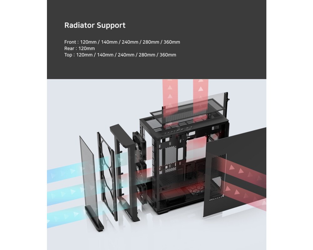 Кутия Zalman EATX - Z10 - Mesh 12
