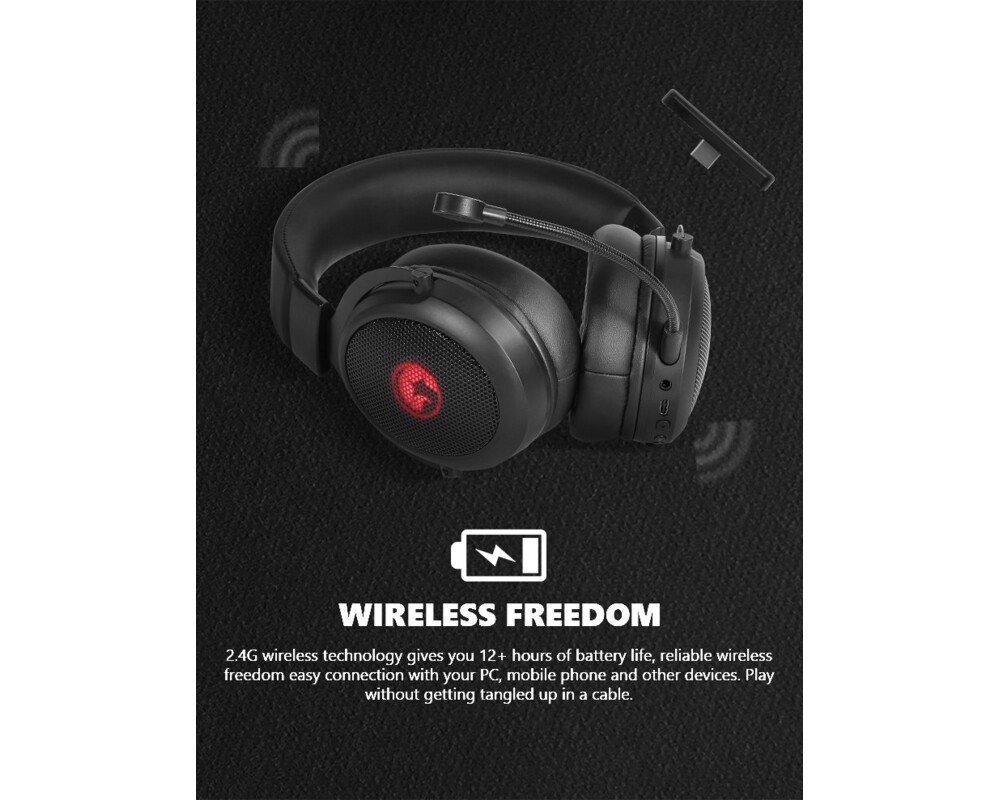 Слушалки Marvo безжични HG9088W - Bluetooth 8