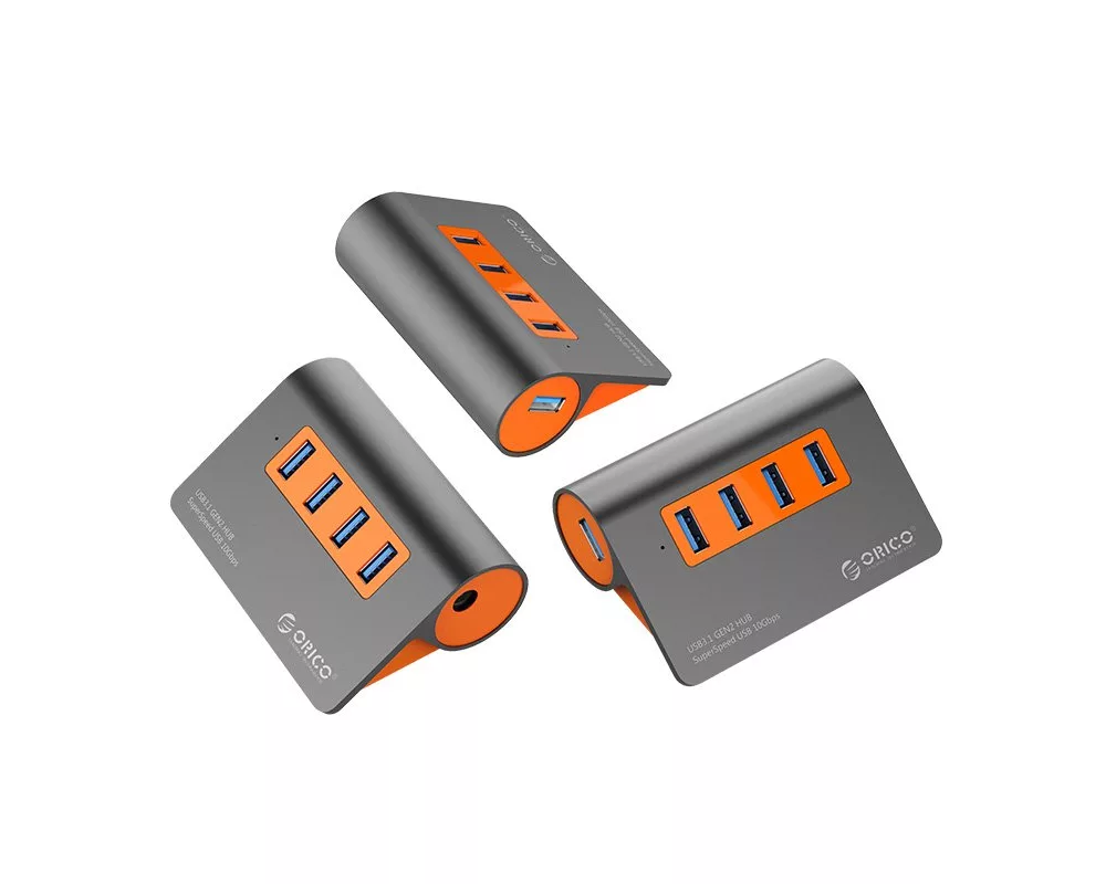 USB хъб Orico USB 3.1 Gen2 10Gbps HUB 4 port Alu... 3