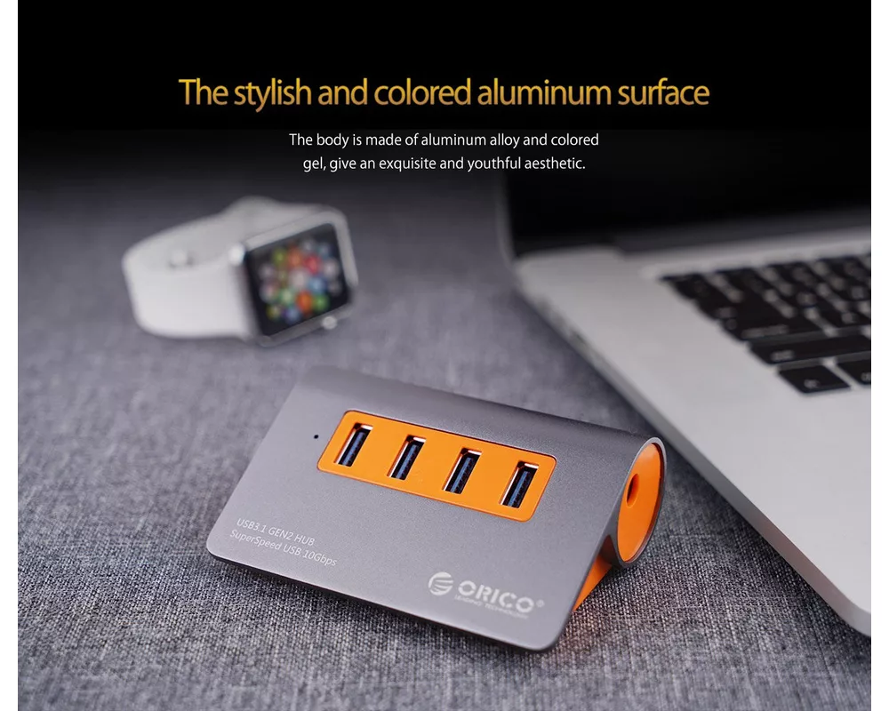 USB хъб Orico USB 3.1 Gen2 10Gbps HUB 4 port Alu... 15