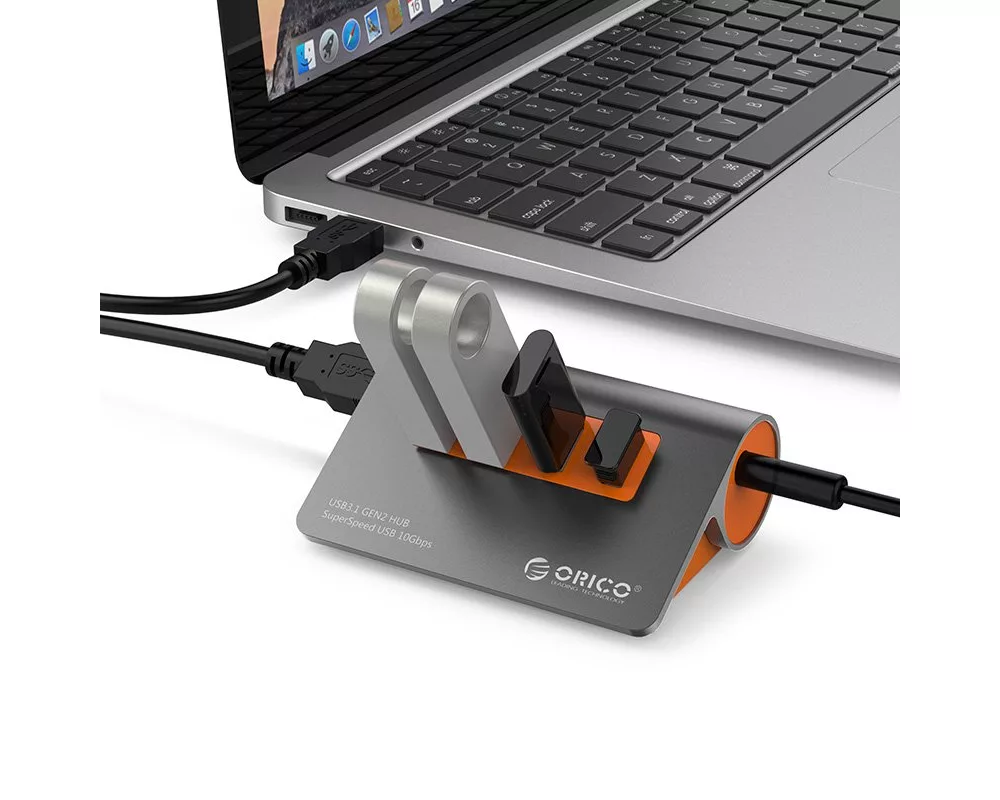 USB хъб Orico USB 3.1 Gen2 10Gbps HUB 4 port Alu... 4