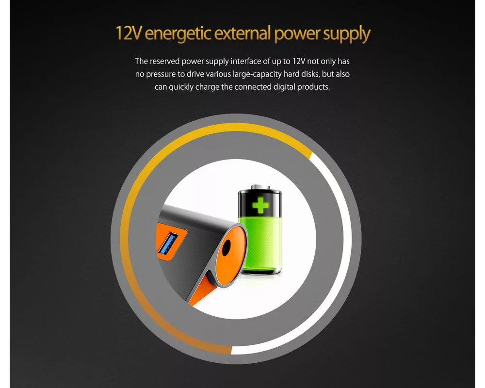 USB хъб Orico USB 3.1 Gen2 10Gbps HUB 4 port Alu... 12