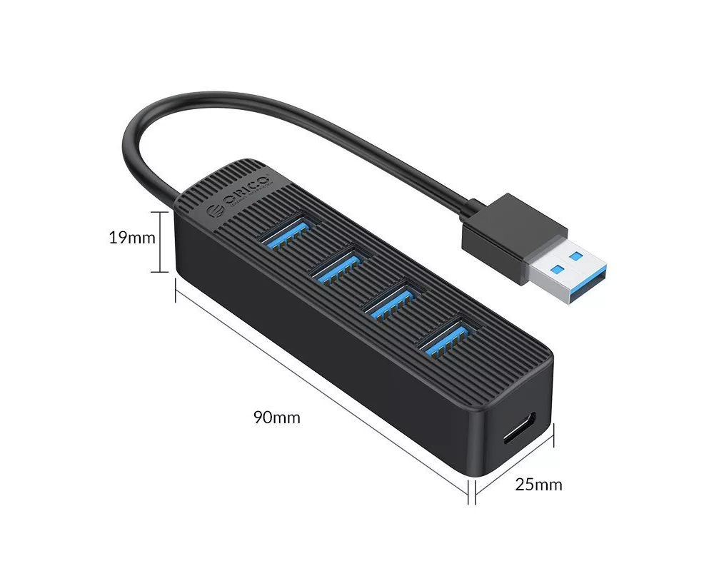 USB хъб Orico USB3.0 HUB 4 port - Type C input 5