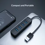 USB хъб Orico USB3.0 HUB 4 port - Type C input 16