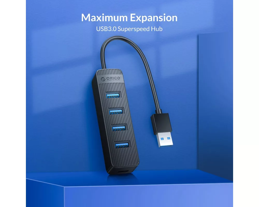 USB хъб Orico USB3.0 HUB 4 port - Type C input 6