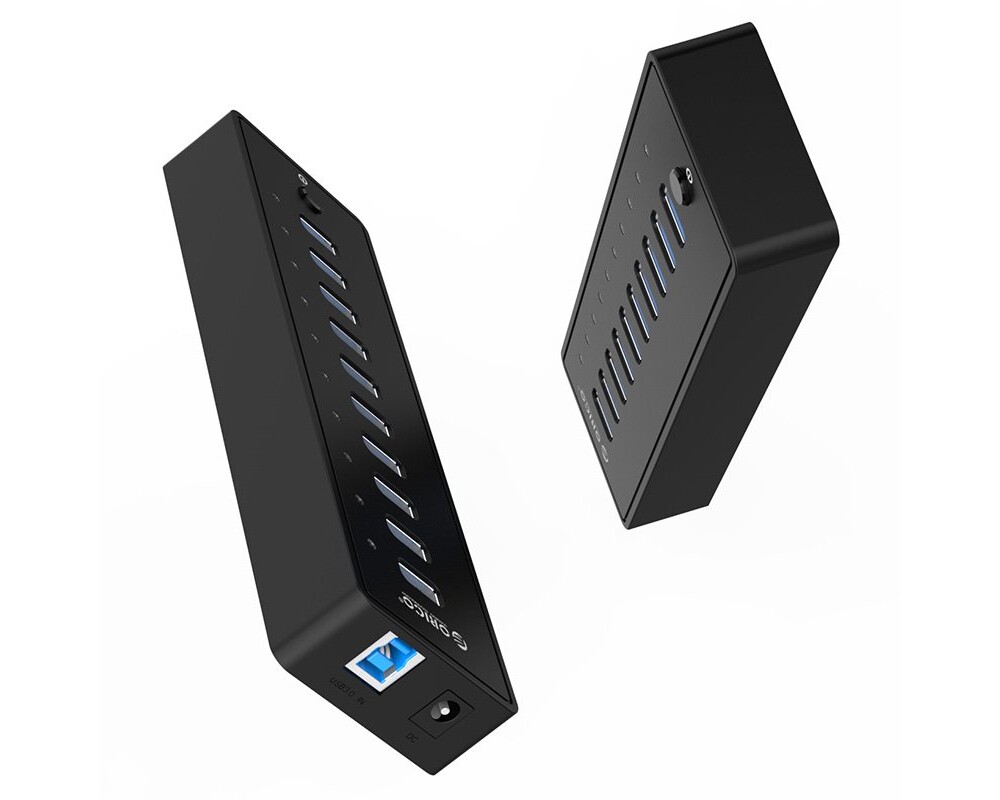 USB хъб Orico USB3.0 HUB 10 port with Premium Power Adapter 5