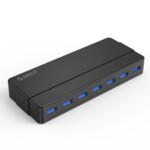 <span>USB хъб</span> Orico USB3.0 HUB 7 port with Premium Power Adapter <span class='catalog-num-in-name'>H7928-U3-V1-BK</span> - 