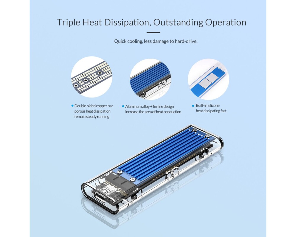 Аксесоар за съхранение Orico външна кутия за диск Storage - Cas... 14