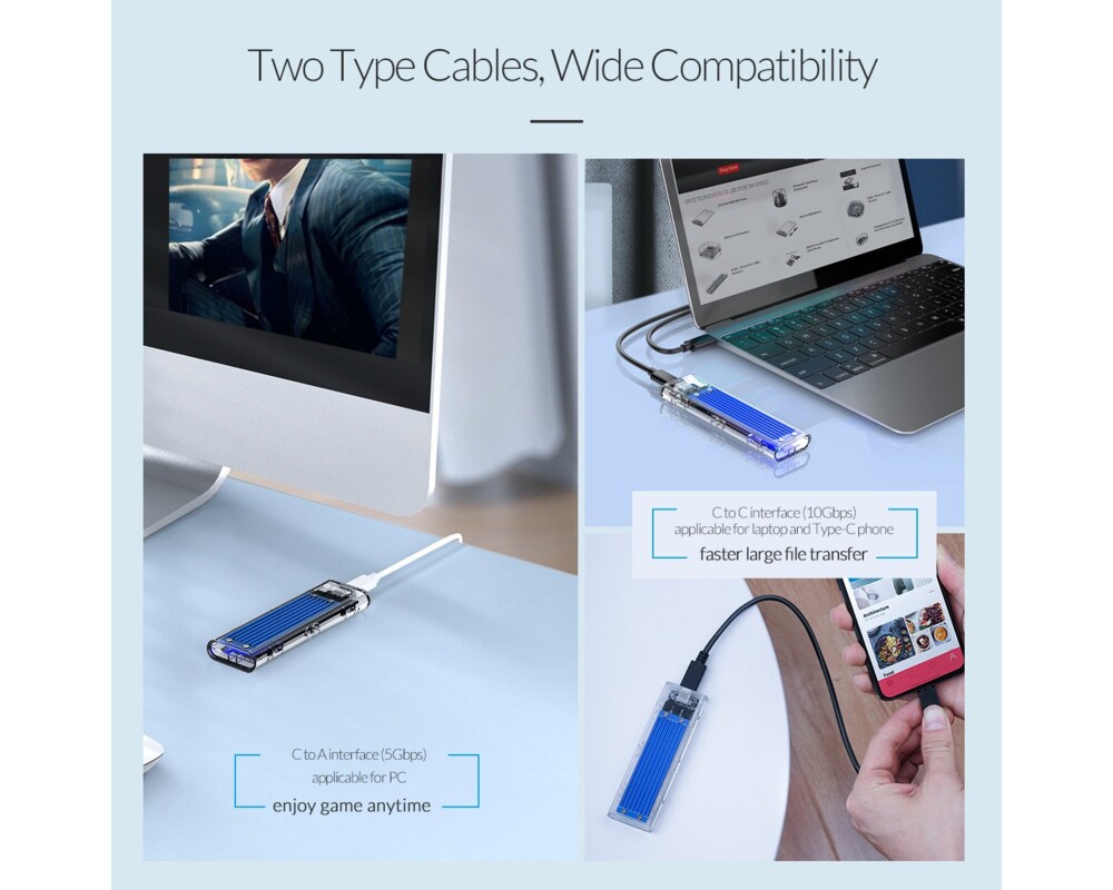 Аксесоар за съхранение Orico външна кутия за диск Storage - Cas... 19