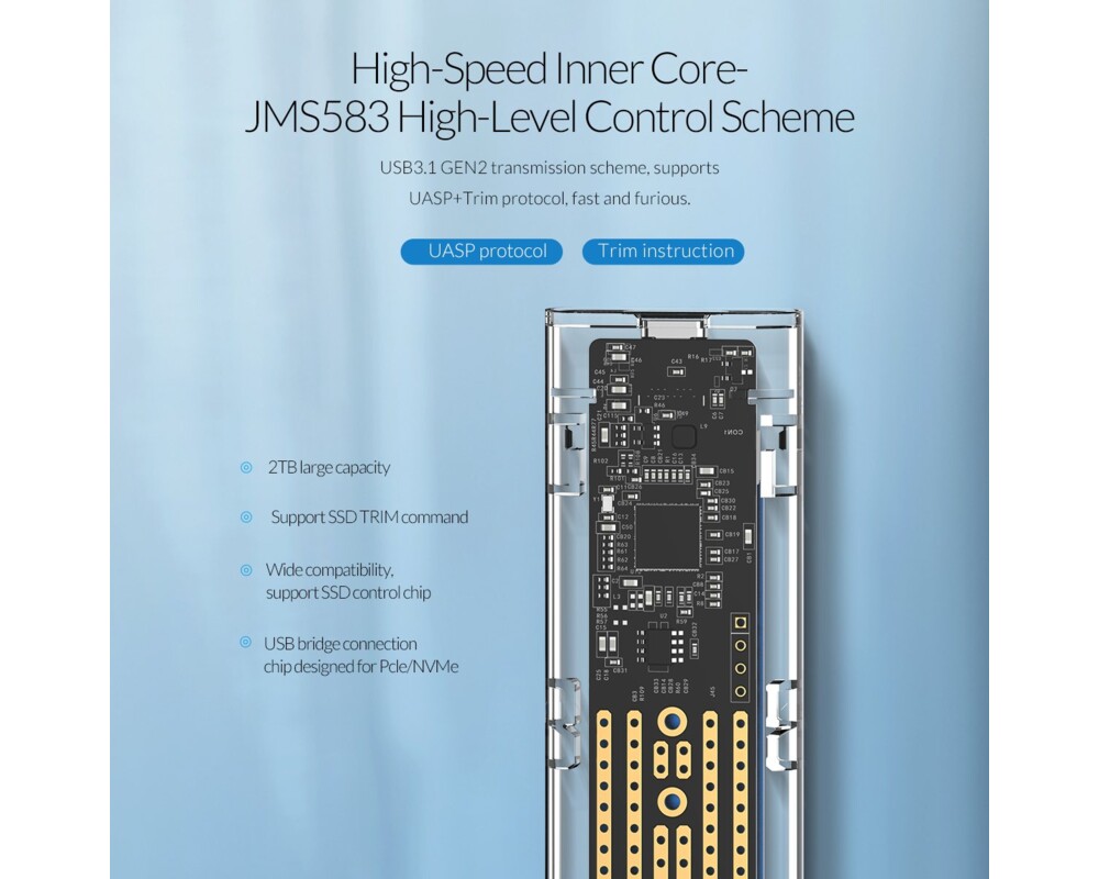 Аксесоар за съхранение Orico външна кутия за диск Storage - Cas... 11