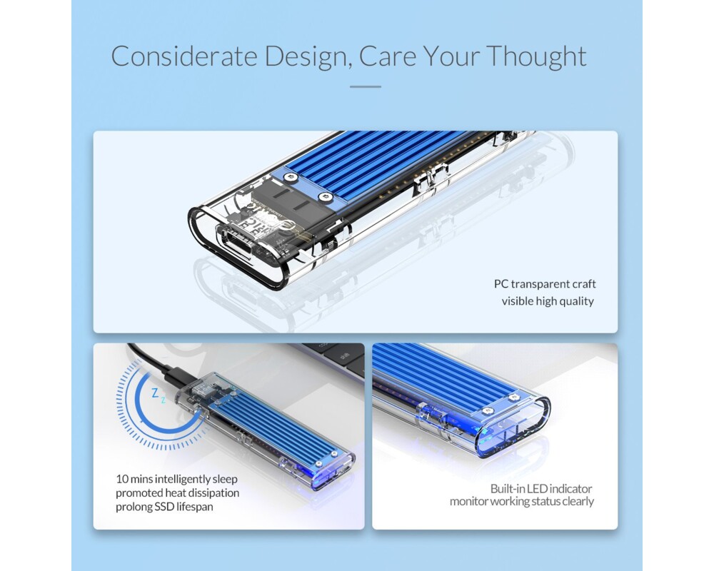 Аксесоар за съхранение Orico външна кутия за диск Storage - Cas... 15