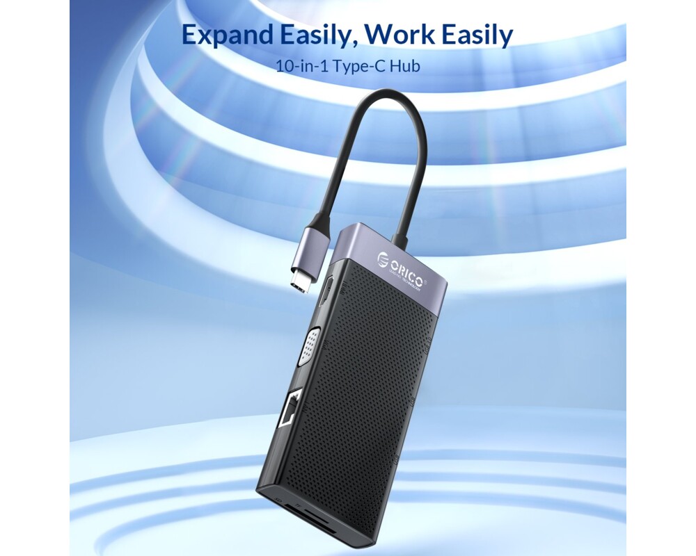 Докинг станция Orico Type-C Docking Station Power Distribution 3.0 87W - HDMI 5