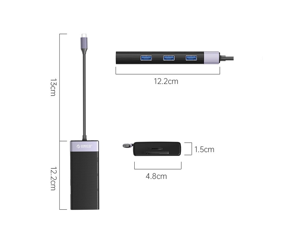 Докинг станция Orico Type-C Docking Station Power Distribution 3.0 87W - HDMI 4