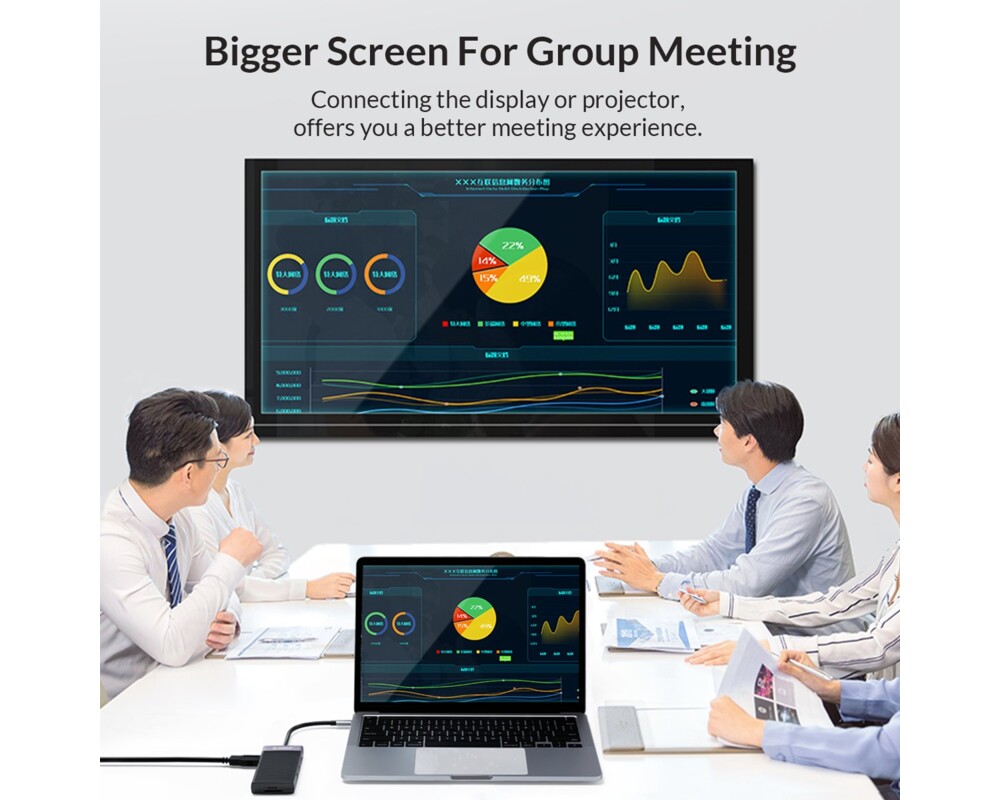 Докинг станция Orico Type-C Docking Station Power Distribution 3.0 87W - HDMI 9