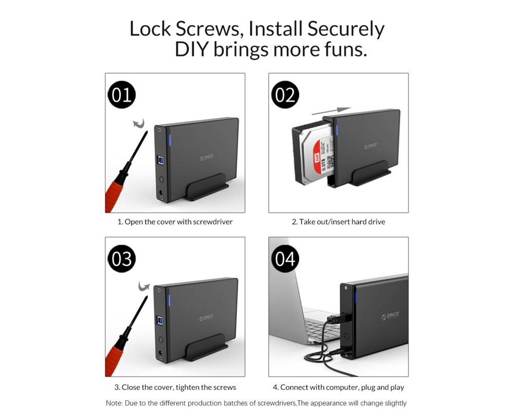 Аксесоар за съхранение Orico кутия за диск Storage - Case - 3.5 inch Vertical 7