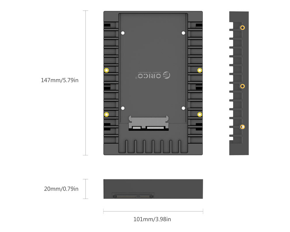 Аксесоар за съхранение Orico кади за харддиск HDD Caddy 2.5-to-... 5
