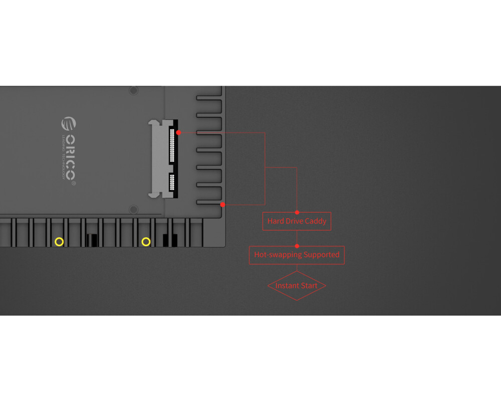 Аксесоар за съхранение Orico кади за харддиск HDD Caddy 2.5-to-... 15