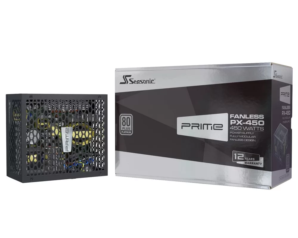 Захранване Seasonic безвентилаторно 450W Fanless -... 2