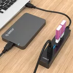 USB хъб Orico USB3.0 HUB 4 port black - W8PH4-U3... 6