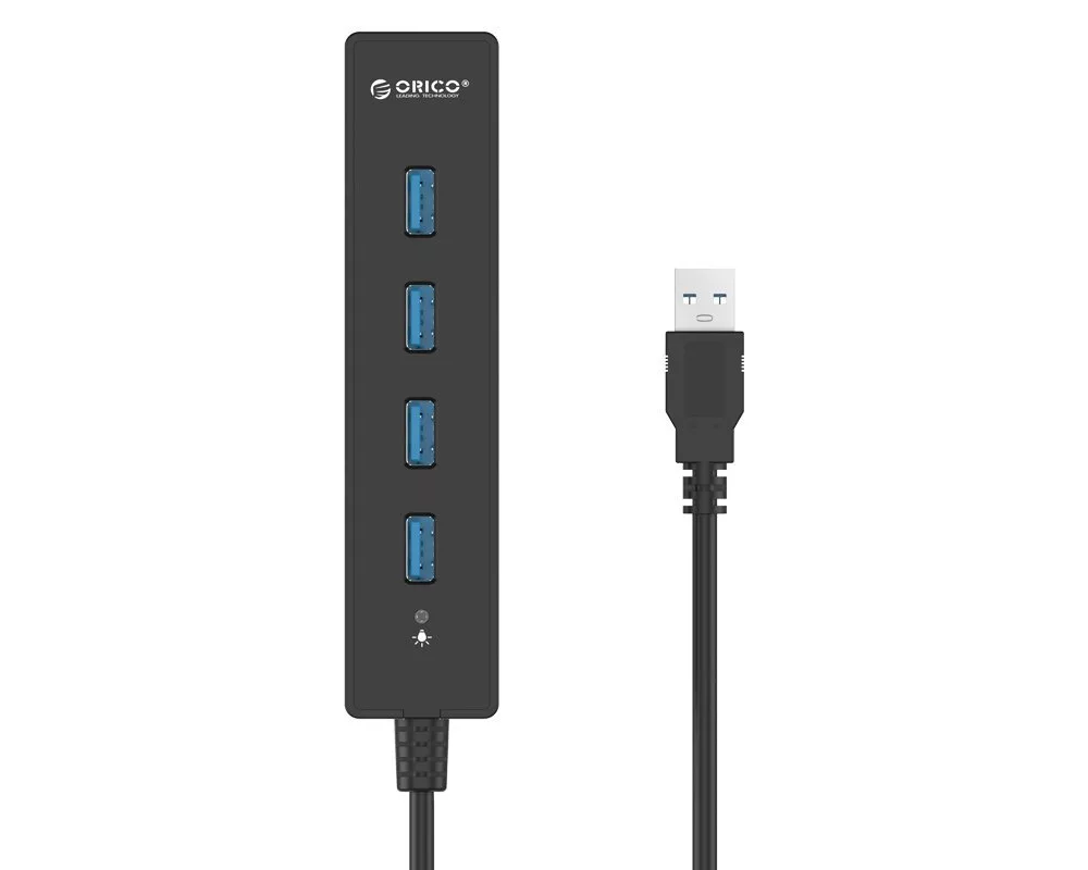 USB хъб Orico USB3.0 HUB 4 port black - W8PH4-U3... 4