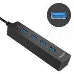 USB хъб Orico USB3.0 HUB 4 port black - W8PH4-U3... 3